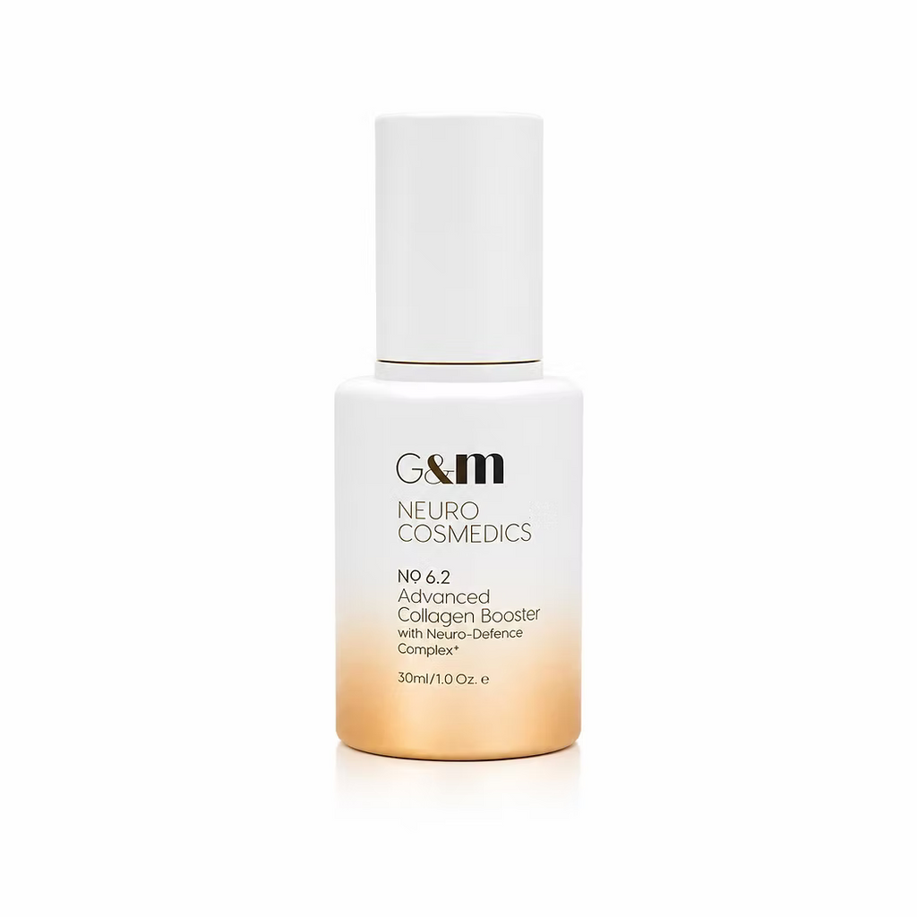 Ginger & Me Advanced Collagen Booster Serum 30ml bottle with Vitamin C for smoother, firmer-looking skin.