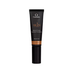 O Cosmedics 1SKIN Natural Fusion Treatment Foundation in Amber 400 shade, 30 mL black tube with amber shade label, front view on white background.