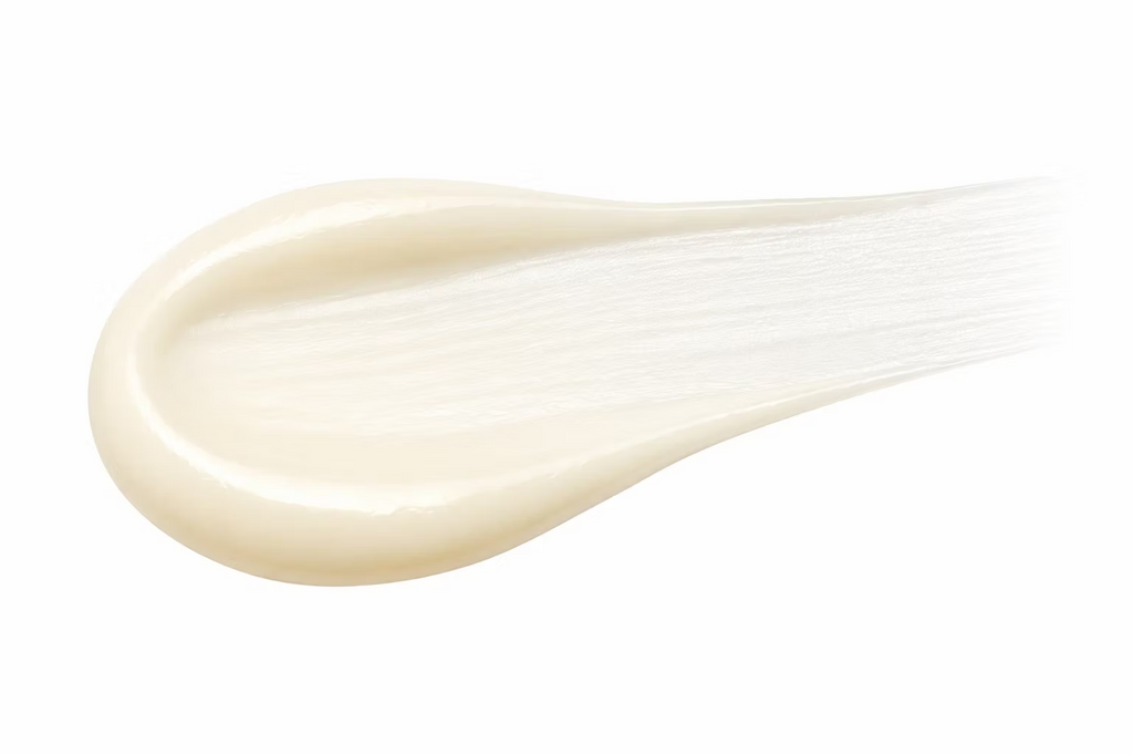 Close-up of the lightweight, creamy texture of DP Dermaceuticals Brite Lite brightening serum.