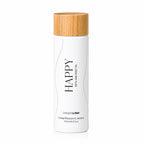 Ginger & Me Happy Bath & Body Oil 200ml in a white cylindrical bottle with wooden-look cap