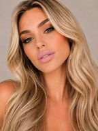 Model wearing SUZY Miss Amy Baby Pink Whipped Matte Lipstick, featuring a soft baby pink lip colour with a smooth, creamy matte finish.
