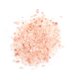 Pink Himalayan salt crystals used in Ginger & Me Happy mineral-rich bath and foot soak