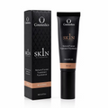 O Cosmedics 1SKIN Natural Fusion Treatment Foundation in Beige 30mL, showing foundation tube and black product packaging.
