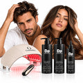 EXO-GROW Complete Hair and Scalp System Bundle featuring O Cosmedics LED device, EXO-GROW Shampoo, Conditioner and Scalp Mask