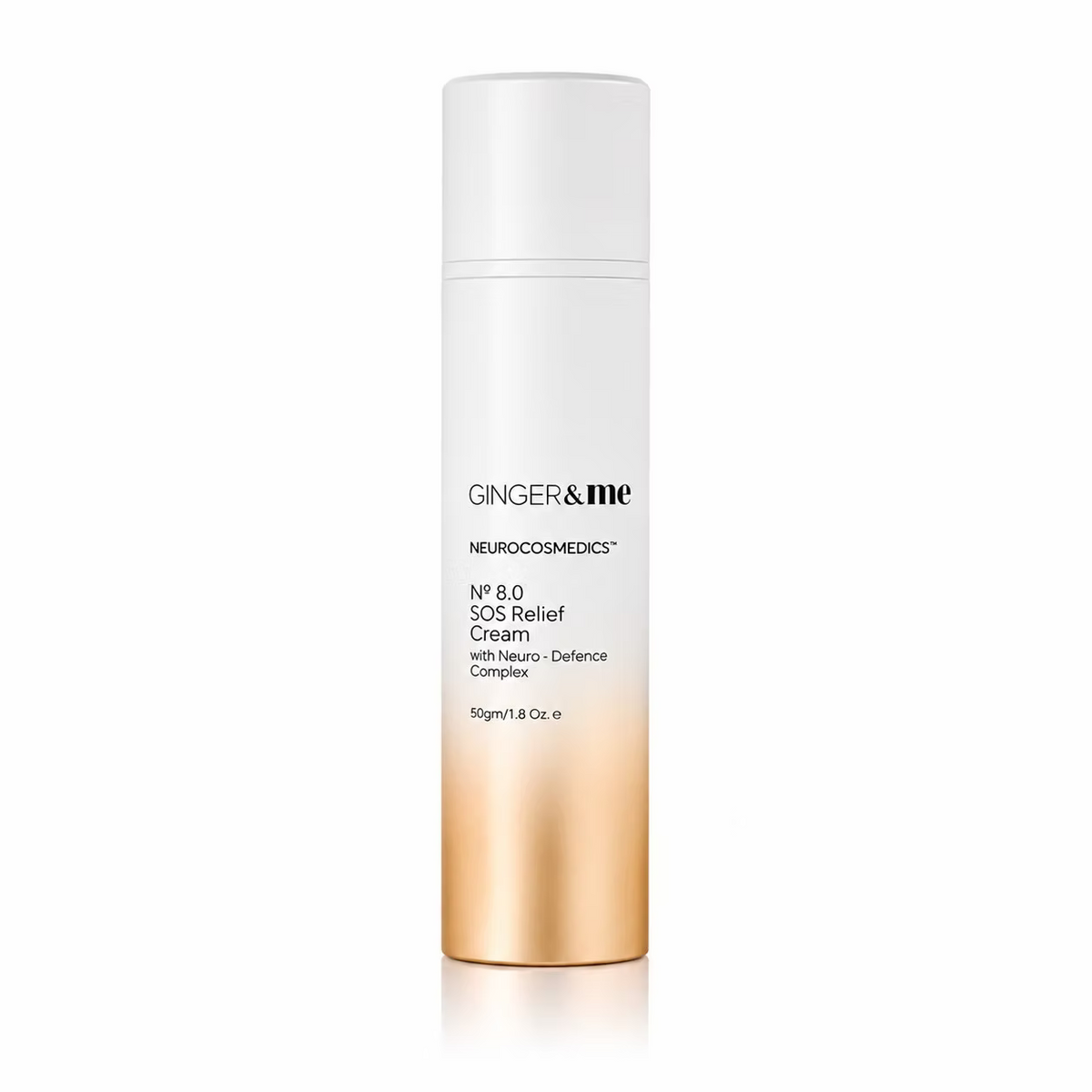 Ginger & Me Neurocosmetics SOS Relief Cream 50g, a soothing facial moisturiser in the Hydration Hero Skincare Bundle.