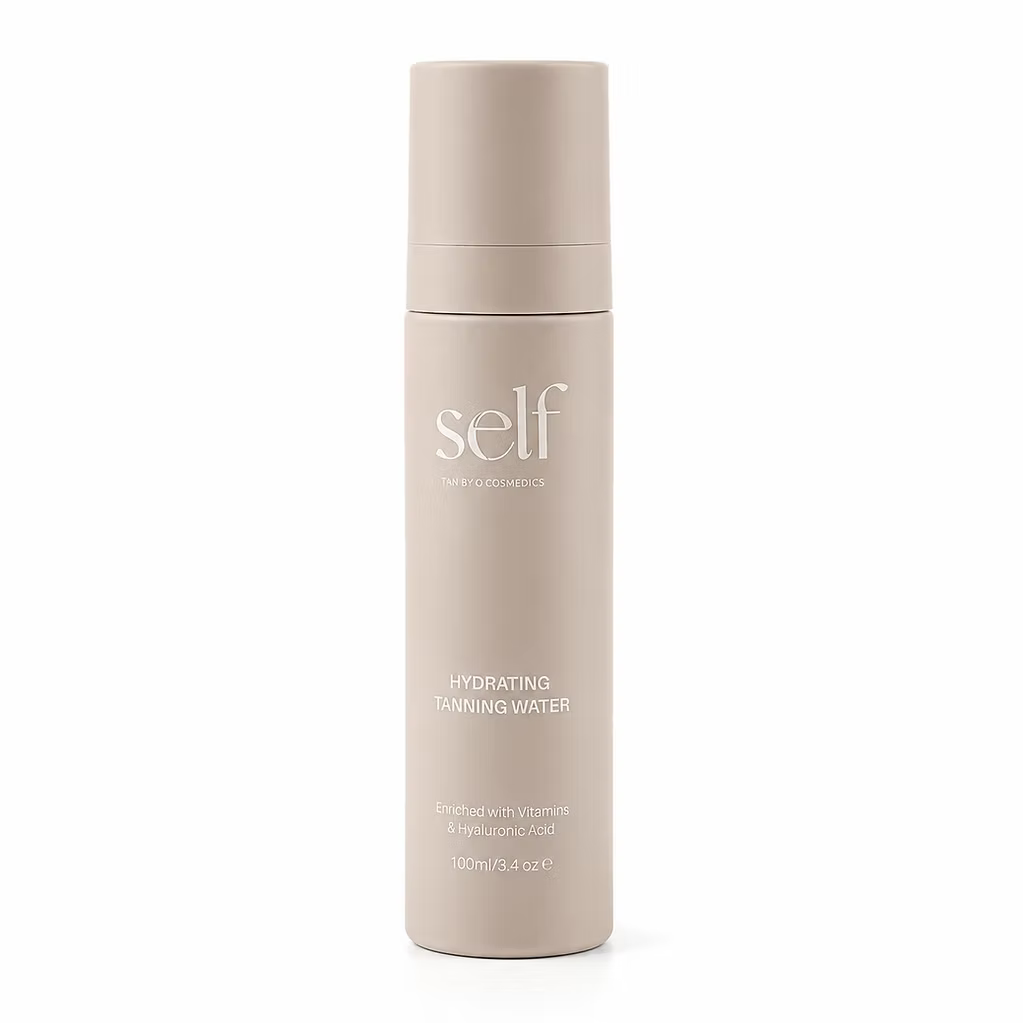 SELF Tan by O Cosmedics Hydrating Face Tan Water 100ml bottle on a white background