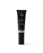 O Cosmedics 1SKIN Natural Fusion Treatment Foundation 30mL in Nude shade, black foundation tube on a white background.