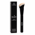 O Cosmedics 1SKIN Seamless Complexion Foundation Brush with angled bristles and black retail packaging.