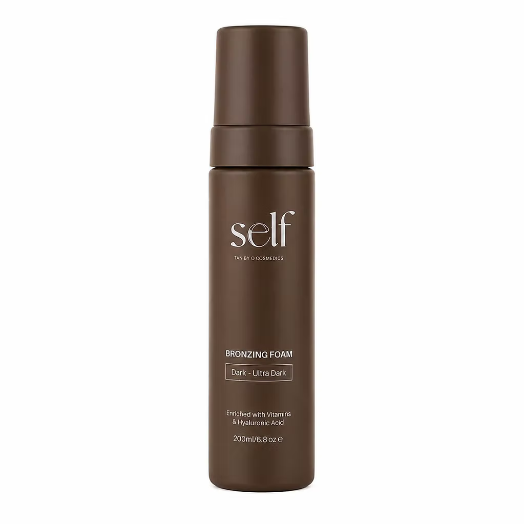 SELF Tan by O Cosmedics Ultra Dark Self Tan Mousse 200ml in dark brown pump bottle