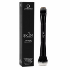 O Cosmedics 1SKIN The Ultimate Brush dual-ended makeup brush with original packaging for foundation, powder and bronzer application.