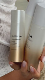 Video of model showing cleansing skincare routine with Ginger & Me | Neurocosmedics